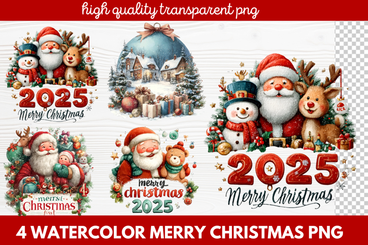 Christmas Watercolor Clipart Image 8