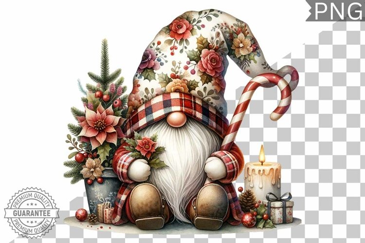 Christmas Gnome Sublimation - Clipart PNG Design