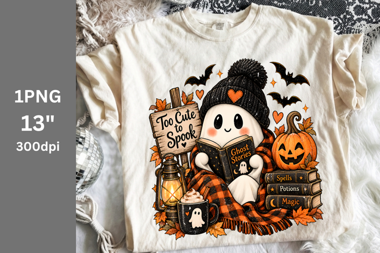 Halloween PNG, Too Cute To Spook PNG, Fall PNG,