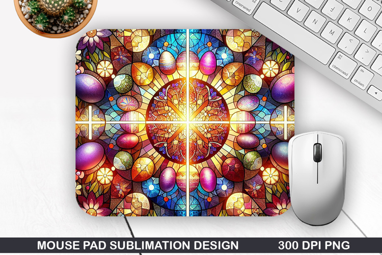 Easter Eggs Mouse Pad Sublimation, Easter Mouse Pad PNG
