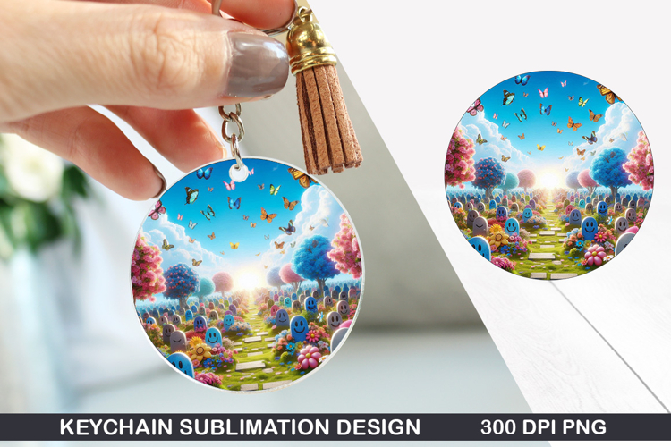 Halloween Keychain Sublimation -Halloween Keychain PNG
