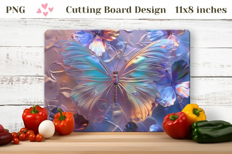 Butterfly Kitchen Cutting Board, Holographic Cutting Board