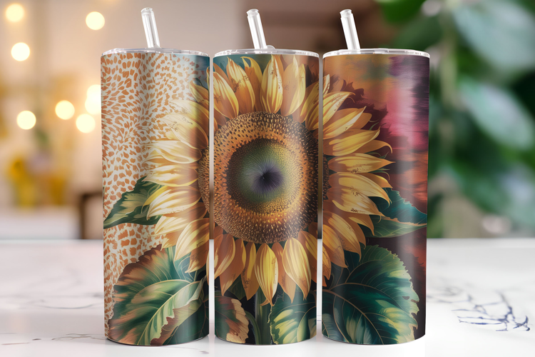 Sunflower Tumbler Wrap | Sublimation | Tumblers