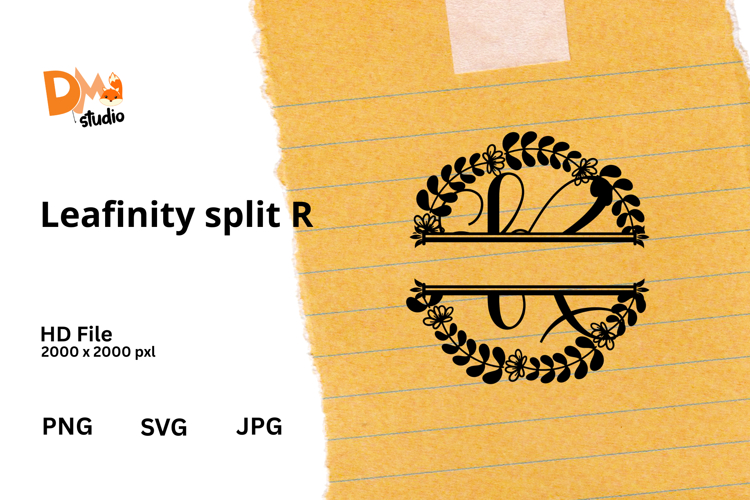 Floral Monogram Letter Svg Image 2