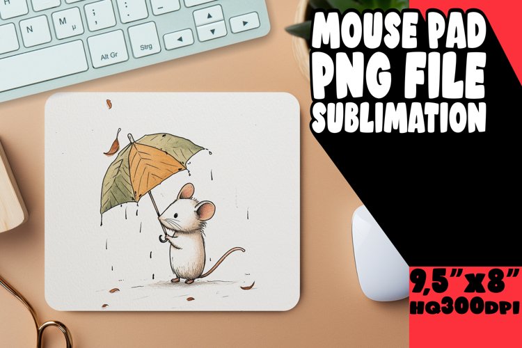 Boho Animal Magic: Springtime Sublimation Mouse Pads example image 1