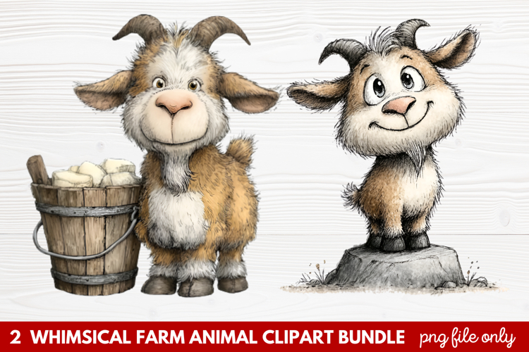 Farmhouse Animals Clipart Image 2