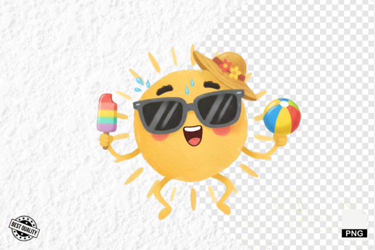 Cute Summer Sun Clipart