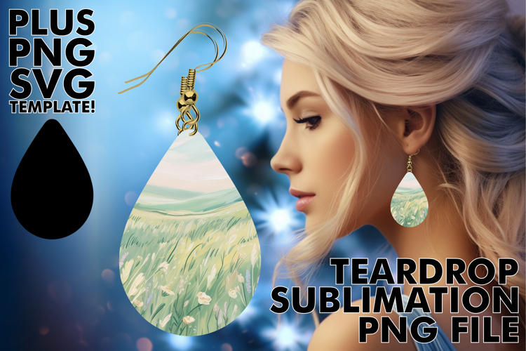ENCHANTED Teardrop Earrings Art, Spring