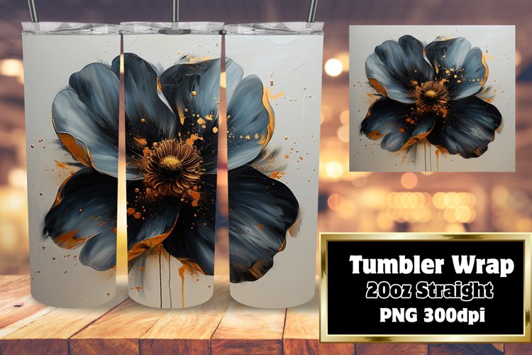 Enchanted Spring: 3D Floral Tumbler Design