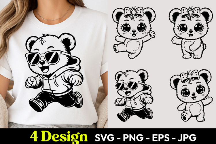 Cute Panda SVGs Image 2