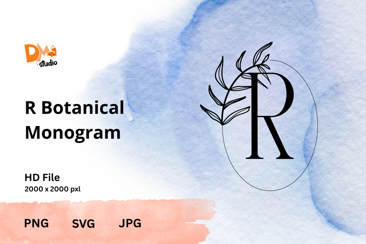Leaf Monogram Svg Image 21