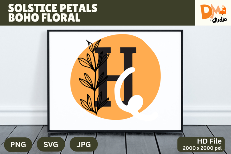 Floral Monogram Letter Svg Image 14