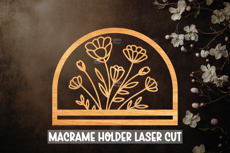 Macrame Holder Laser cut, Home decor Laser Cut
