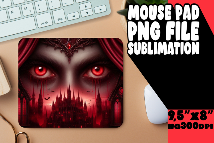 VIBRANT MOUSE PAD Creative Art, Horror Halloween