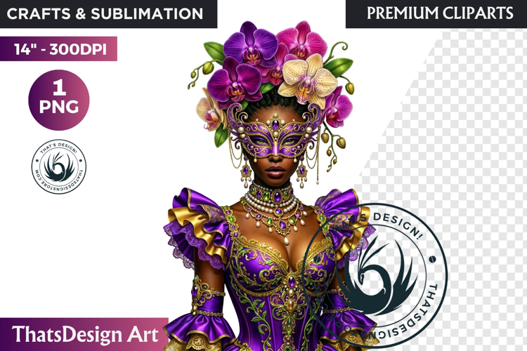 Mardi Gras Carnival Masquerade Clipart PNG scrapbooking