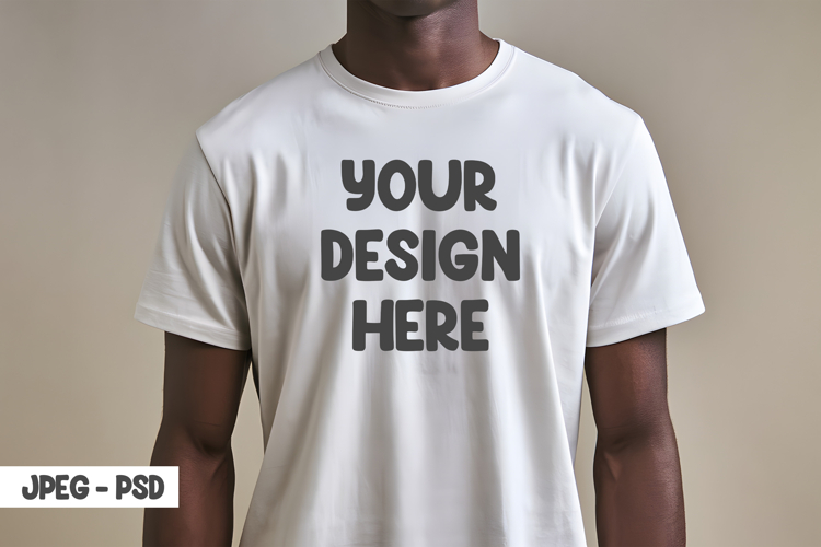 White Tshirt Mockup Image 24