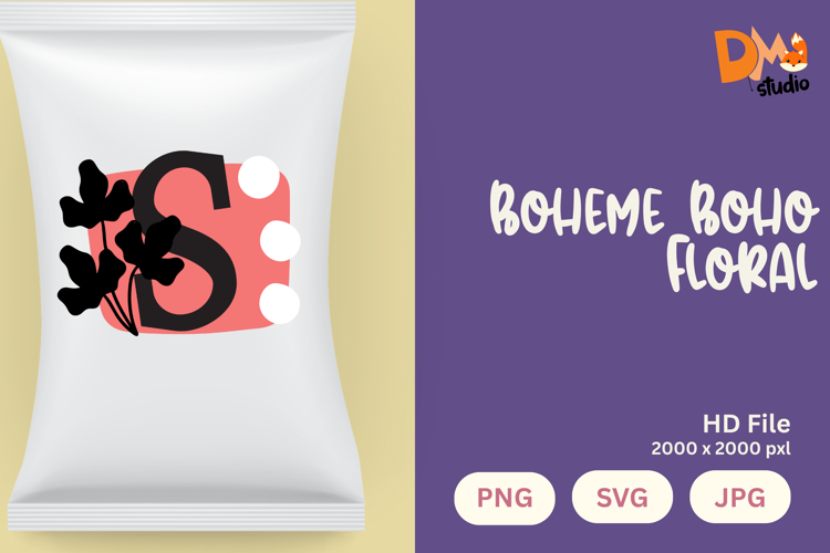 Boho Floral Svg Image 10