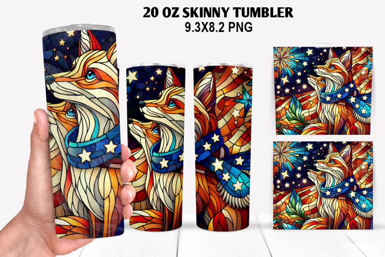 Skinny Tumbler 20oz Wrap Design,4th of july Tumbler PNG