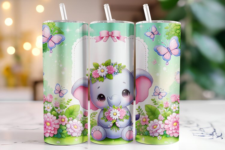 Elephant Watercolor Clipart Image 19