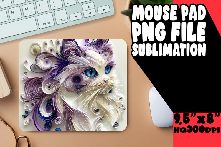 Purrspective 3D Mouse Pad - Cat Lover example image 1