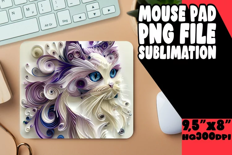 Purrspective 3D Mouse Pad - Cat Lover
