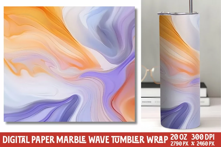 Marvel Wave Tumbler Wrap Sublimation