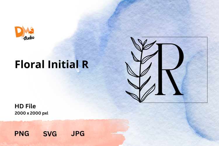 Leaf Monogram Svg Image 21