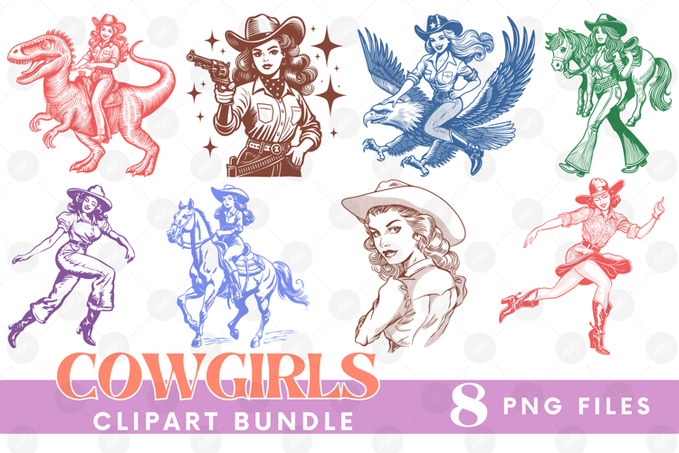 American Cowgirls Women Funny Sarcastic 4th of July Bundle