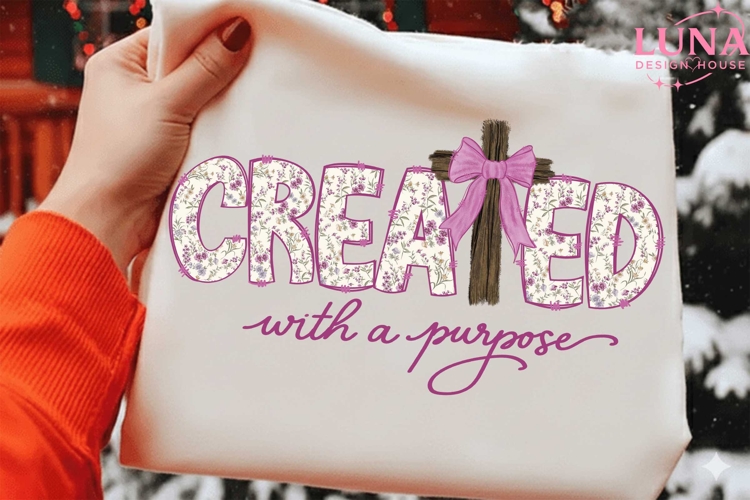 Created With A Purpose PNG, Created With Purpose, Christian