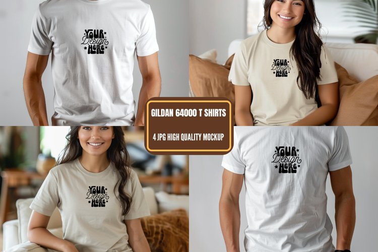 White Tshirt Mockup Image 13