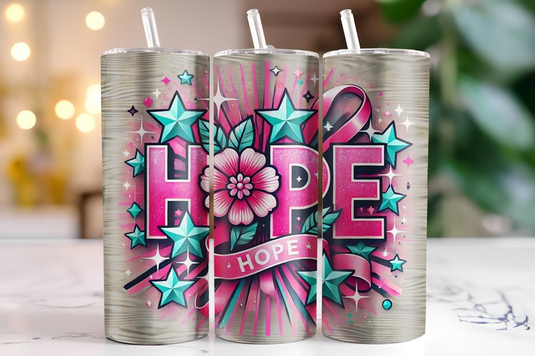 Hope Tumbler Wrap | Sublimation | Tumblers example image 1