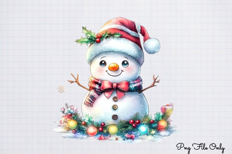 Cute Snowman Clipart Image 4