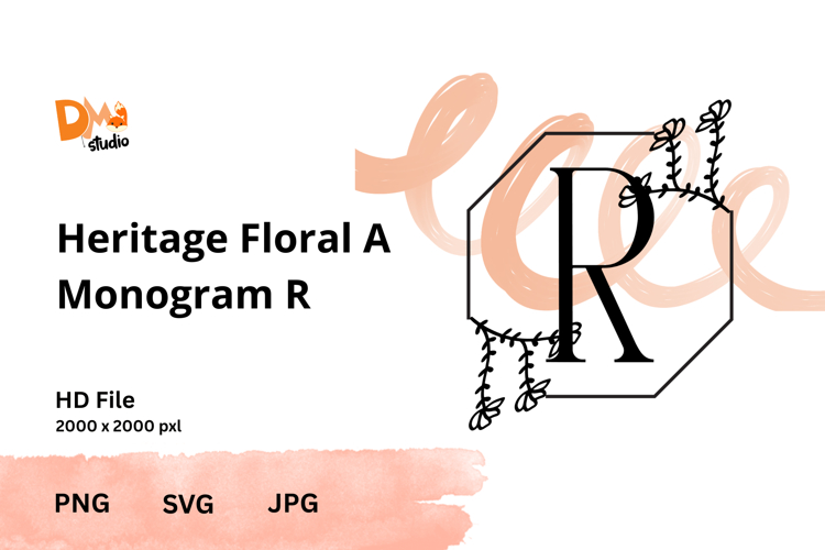 Heritage Floral Monogram