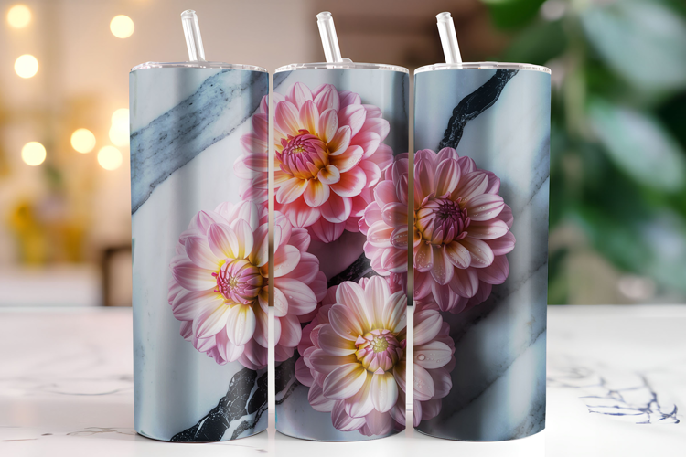 Flowers Tumbler Wrap | Sublimation | Tumblers