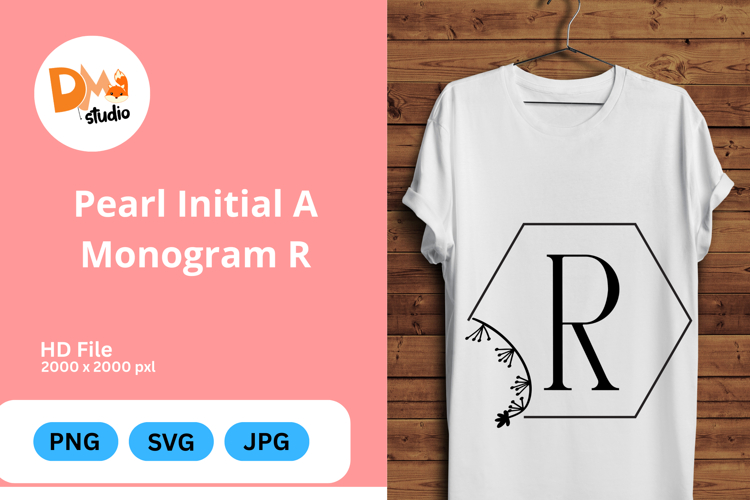 Pearl Monogram Svg Image 11
