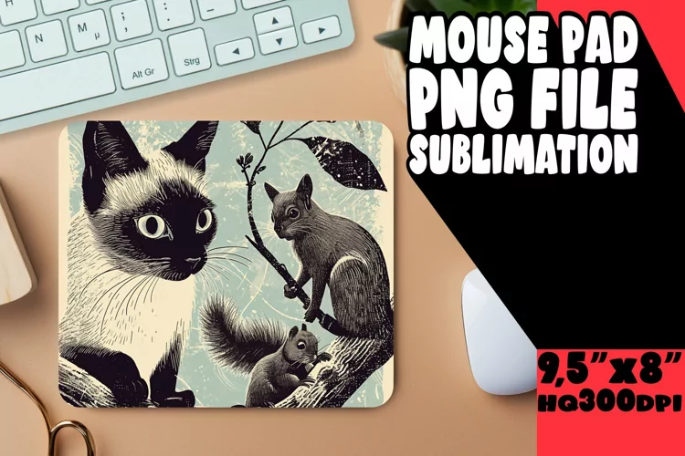 Delightful Kitty Sublimation Pad