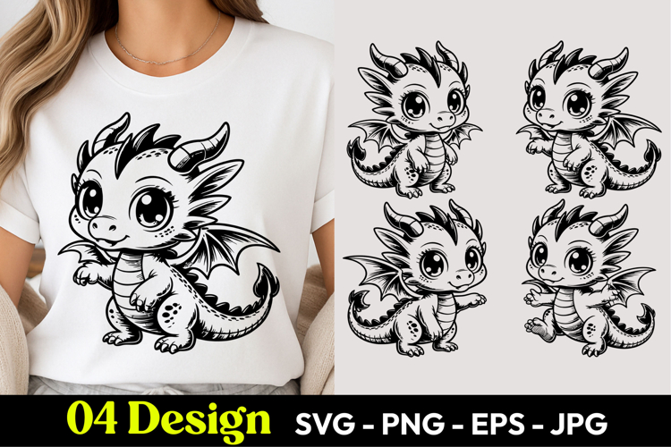 Cute Dragon SVGs Image 2