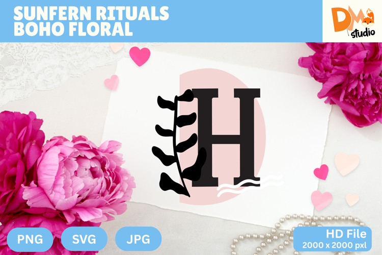 Sunfern Rituals Boho Floral Monogram