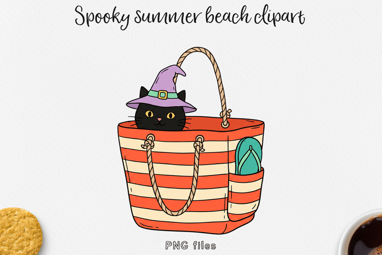 Summer Halloween Clipart Beach PNG Designs.