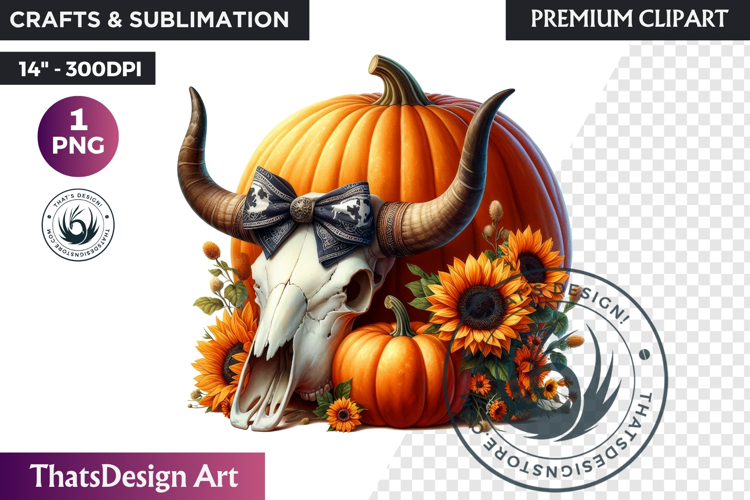 Western Pumpkin Autumn PNG,Cowgirl Coquette bow fall clipart