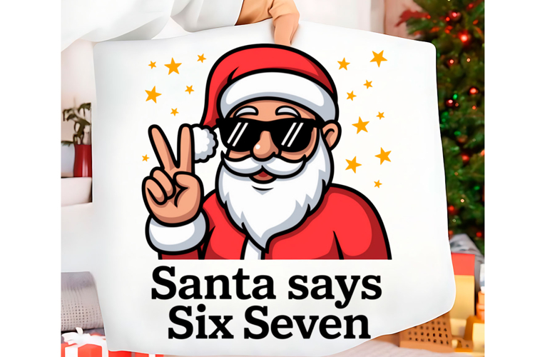 Funny Christmas Six Seven 67 Png t-shirt trendy design Png