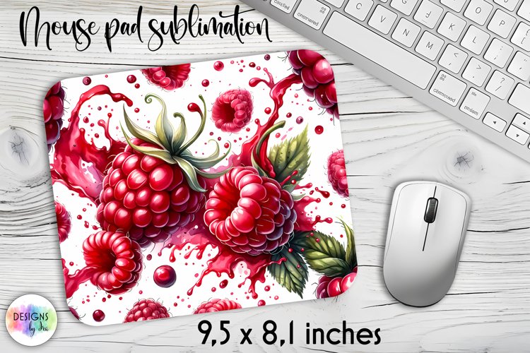 Raspberries Mouse Pad, Sweet Summer Berries Prints