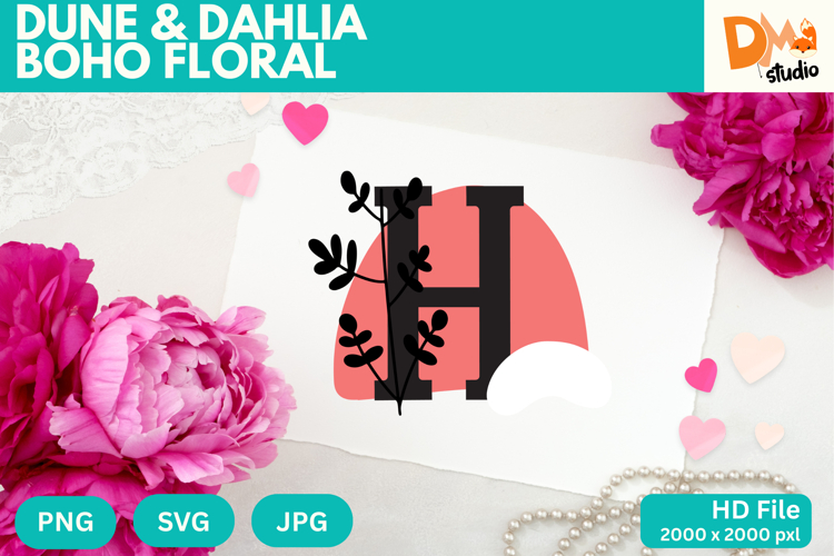 Boho Flower SVGs Image 16