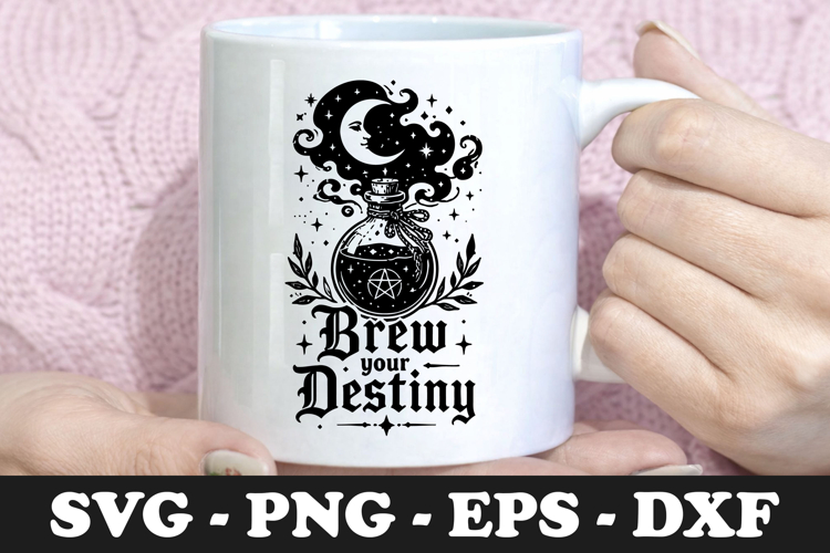 Brew Your Destiny Potion Bottle SVG Design