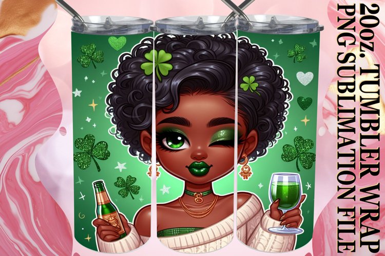 Sparkling St. Patricks Day Tumbler