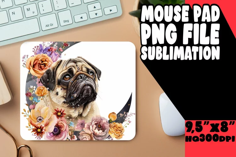 Sublime Pup Paintings: Watercolor Mouse Pads