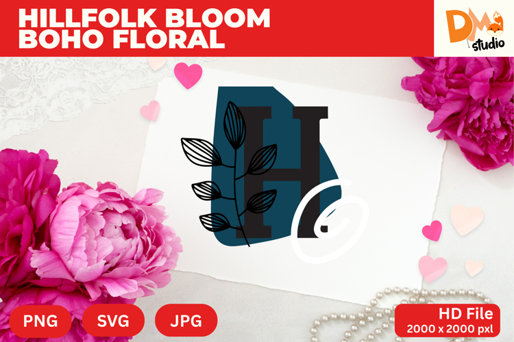 Boho Floral Svg Image 15
