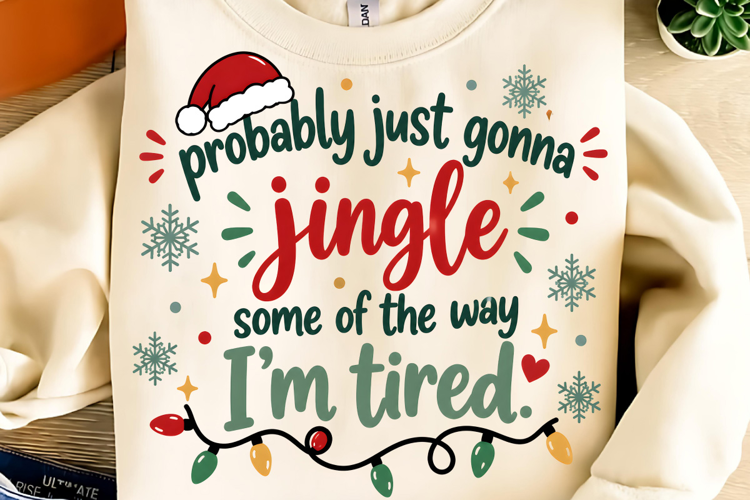 Probably Just Gonna Jingle Christmas PNG, Funny Christmas