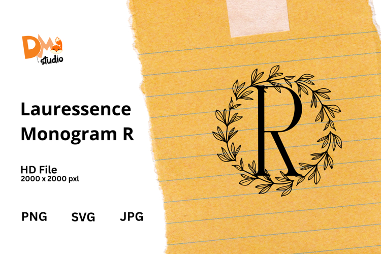 Floral Monogram Letter Svg Image 14