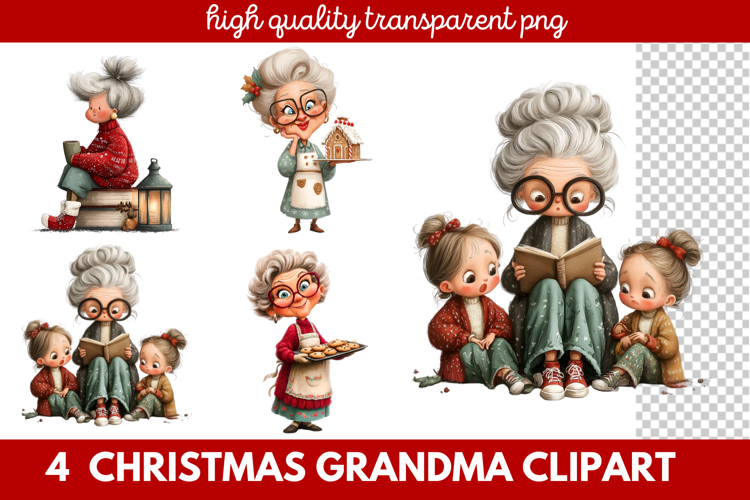 Cute Grandma Clipart Image 7
